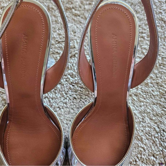 COPY - Amina Muaddi Begum Pointed Toe Slingback Pump - Picture 13 of 14